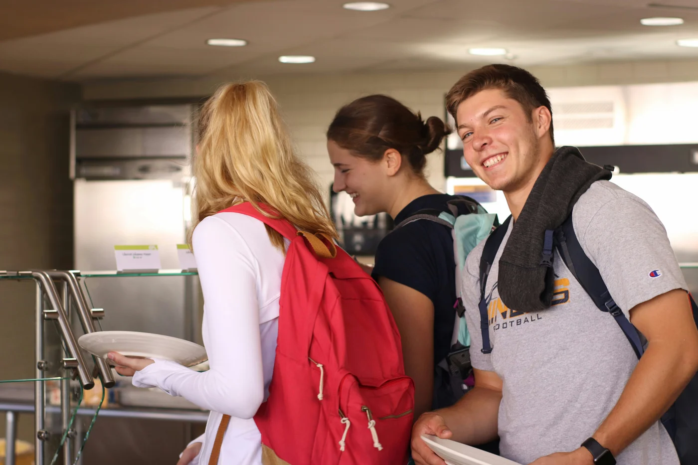 Students connecting