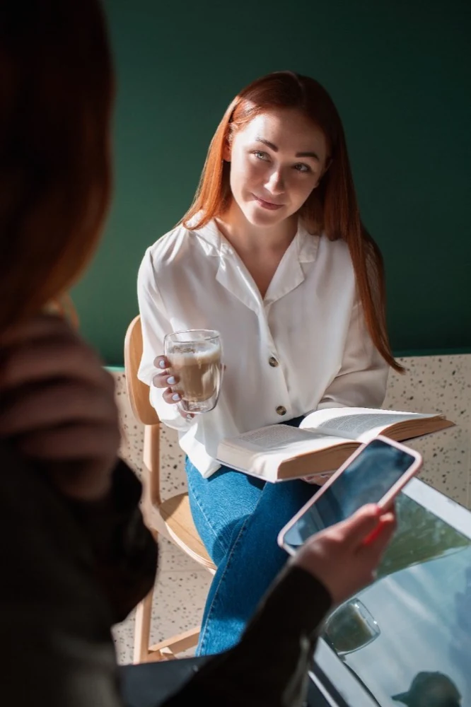 Students in conversation