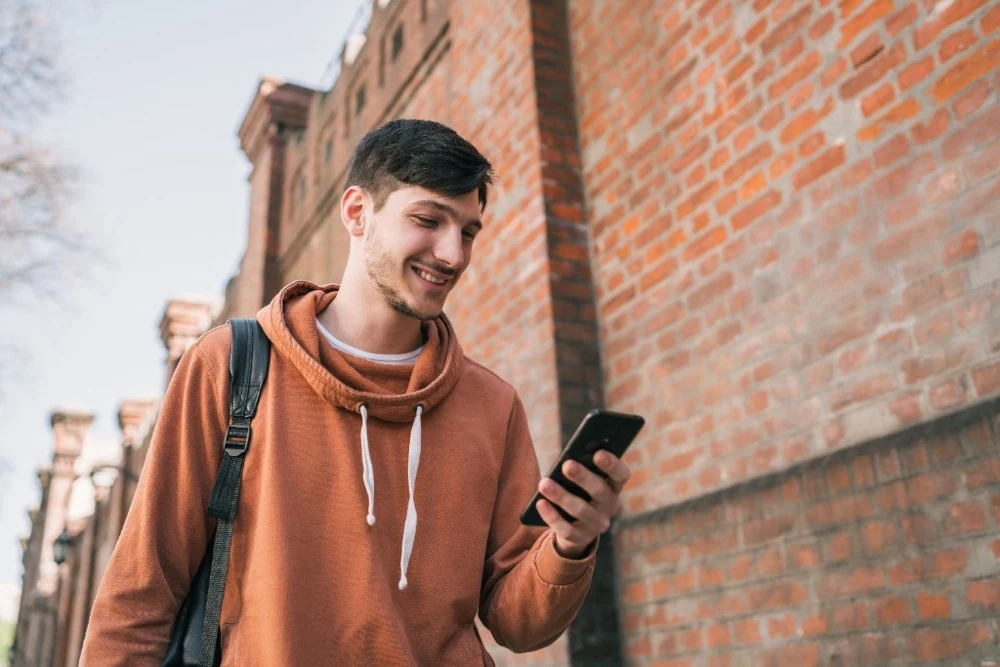 Student on the path to recovery
